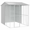 vidaXL Bird Cage Grey 84.65 x 122.05 x 97.24 in Galvanised Steel