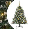 vidaXL Artificial Christmas Tree with 150 LEDs Green 47.24 in