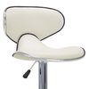 vidaXL Bar Stool Set of 2 Cream Faux leather, chrome steel Adjustable