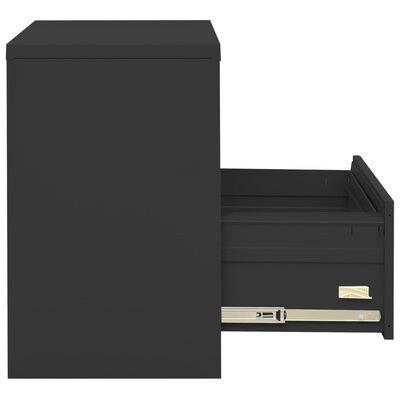 vidaXL Filing Cabinet Anthracite 35.4"x18.1"x28.5" Steel