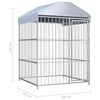 vidaXL Outdoor Dog Kennel with Roof 59.1"x59.1"x78.7"