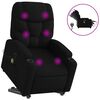 vidaXL Electric Stand Up Massage Recliner Chair Black