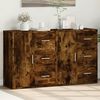 vidaXL Sideboard Smoked Oak Engineered Wood Medium Sideboard