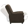 vidaXL Recliner Brown Fabric (100% polyester), plywood, iron Single