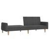 vidaXL Sofa Bed Dark Grey Wooden frame, polyester fabric, foam filling