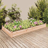 vidaXL Garden Raised Bed Natural wood Solid fir wood Large