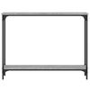vidaXL Console Table Gray sonoma Engineered wood Narrow Adjustable Feet
