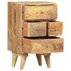 vidaXL Bedside Cabinet Brown Solid Mango Wood Medium Bedside Cabinet
