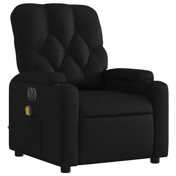 vidaXL Electric Massage Recliner Chair Black
