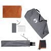 vidaXL Camping Windbreak Grey and Orange 200.0x51.2" Waterproof