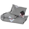 vidaXL Duvet Cover Set Set of 2 Grey 100% Cotton 102.4x86.6 in