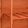 vidaXL Garden Storage Shed Orange Brown Wood, Plywood