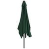 vidaXL Parasol Green Polyester, Steel 78.7 x 118.1 in Foldable Parasol