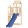 vidaXL Outdoor Playset Natural wood and blue Solid pine Large Durable
