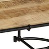 vidaXL Coffee Table Brown and black Rough mango wood, iron Large Modern