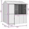 vidaXL Bird Cage Anthracite 84.65 x 82.28 x 90.55 in Galvanised Steel