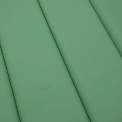 vidaXL Sun Lounger Cushion Green 78.7"x27.6"x1.2" Fabric