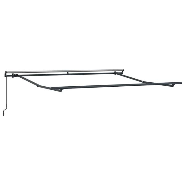 vidaXL Awning Frame Manual Anthracite 9.84 x 8.20 ft Aluminium