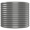 vidaXL Garden Raised Bed Gray Powder-Coated Steel Large