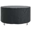 vidaXL Outdoor Furniture Cover Black 182 x 182 x 71 cm 420D fabric