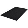 vidaXL Doormat Black PVC backing, Polyester top 35.4 x 47.2 in Non-slip