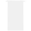 vidaXL Desk White Engineered Wood Small Desk Rectangular Modern