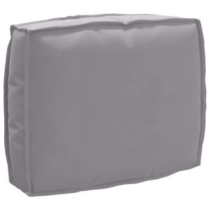 vidaXL Cushion Grey 19.69 x 15.75 x 4.72 in Oxford Fabric