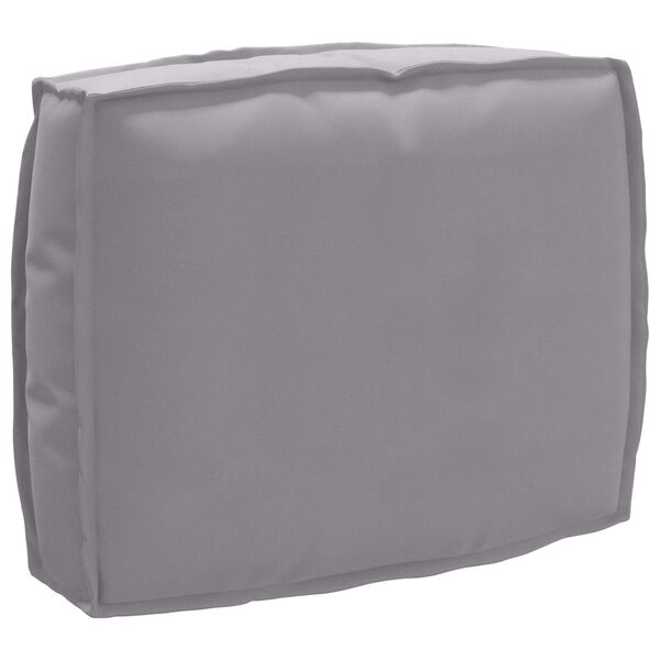 vidaXL Cushion Grey 19.69 x 15.75 x 4.72 in Oxford Fabric