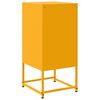 vidaXL Bedside Cabinet Mustard Yellow Steel Medium Bedside Cabinet