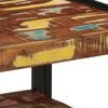vidaXL Coffee Table Multicolor Solid reclaimed wood, iron 19.7x19.7x15 in