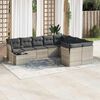 vidaXL Garden Sofa Set Light Grey, Dark Grey