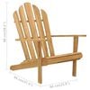 vidaXL Garden Chair Teak Solid Teak Wood Standard Durable Garden Chair