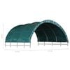 vidaXL Livestock Tent Dark Green PVC Large Durable Livestock Tent