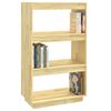 vidaXL Book Cabinet Pine Solid pinewood Medium Book Cabinet