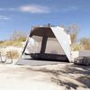 vidaXL Beach Tent 3-Person Gray Quick Release Waterproof