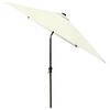 vidaXL Garden Parasol Sand Polyester, Powder-Coated Steel 6.6x9.8 ft