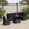 vidaXL Garden Sofa Set Black