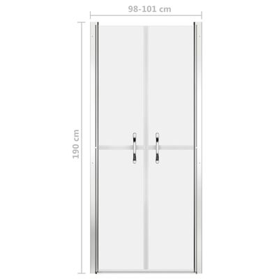 vidaXL Shower Door Frosted ESG 39.8"x74.8"