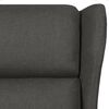 vidaXL Recliner Chair Dark Grey 100% Polyester Fabric, Foam, Metal, Plywood