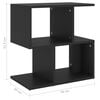 vidaXL Bedside Cabinet Set of 2 Black Engineered Wood
