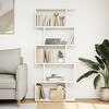 vidaXL Room Divider Bookcase White Engineered wood 27.6x9.4x63.4 in