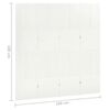 vidaXL 4-Panel Room Dividers 2 pcs White 63"x70.9" Steel