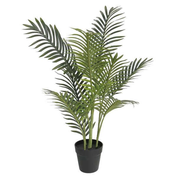 vidaXL Fake Palm Tree Green Polypropylene, Iron Wire, Cement Medium
