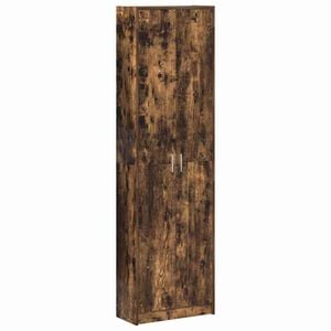 vidaXL Wardrobe Smoked Oak 21.65 x 9.84 x 74.41 in Engineered Wood