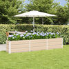 vidaXL Planter Ivory 94.49 x 15.75 x 17.72 in Steel