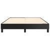 vidaXL Bed Frame Black Faux leather, plywood, engineered wood Double