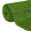vidaXL Artificial Grass Light green, Dark green, Brown PP (polypropylene)
