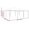 vidaXL Party Tent Anthracite 236.22 x 157.48 x 104.72 in