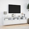 vidaXL TV Wall Cabinet White Engineered wood 70.9 in long