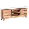 vidaXL TV Stand Solid Wood Reclaimed
